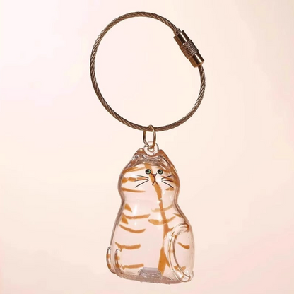 Cat Hair Keepsake Keychain – Pet Fur Memory Holder