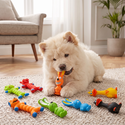 Durable Natural Latex Teeth Cleaning Dog Chew Toy