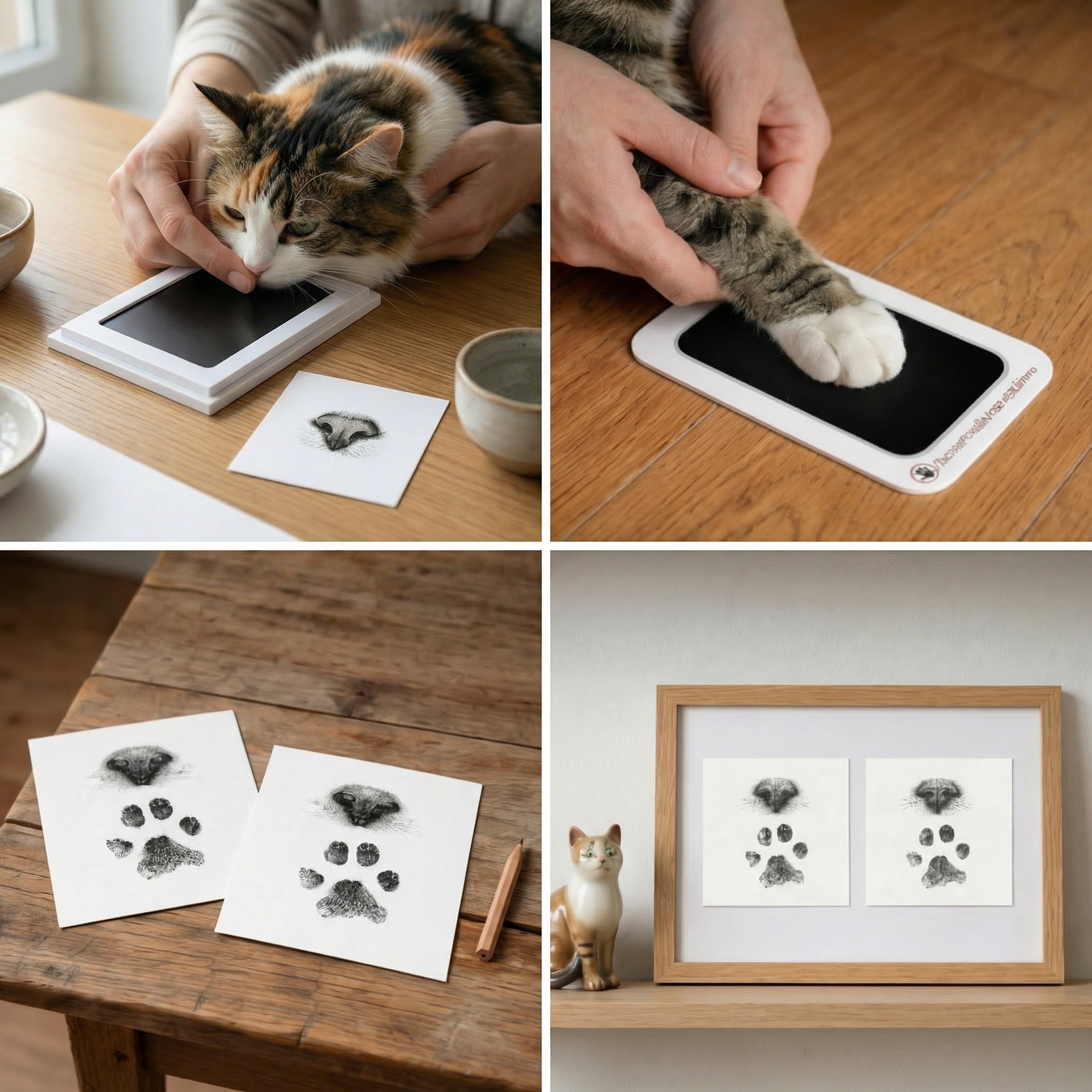 Pet Paw & Nose Print Kit – DIY Keepsake for Cat