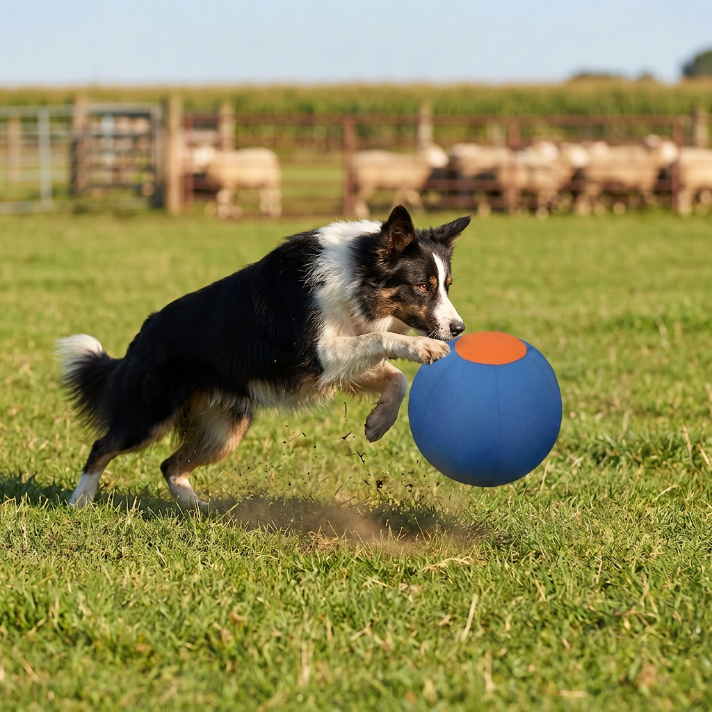 Inflatable Bite Resistant Herding Ball for Dogs – Durable Interactive Push & Chase Toy