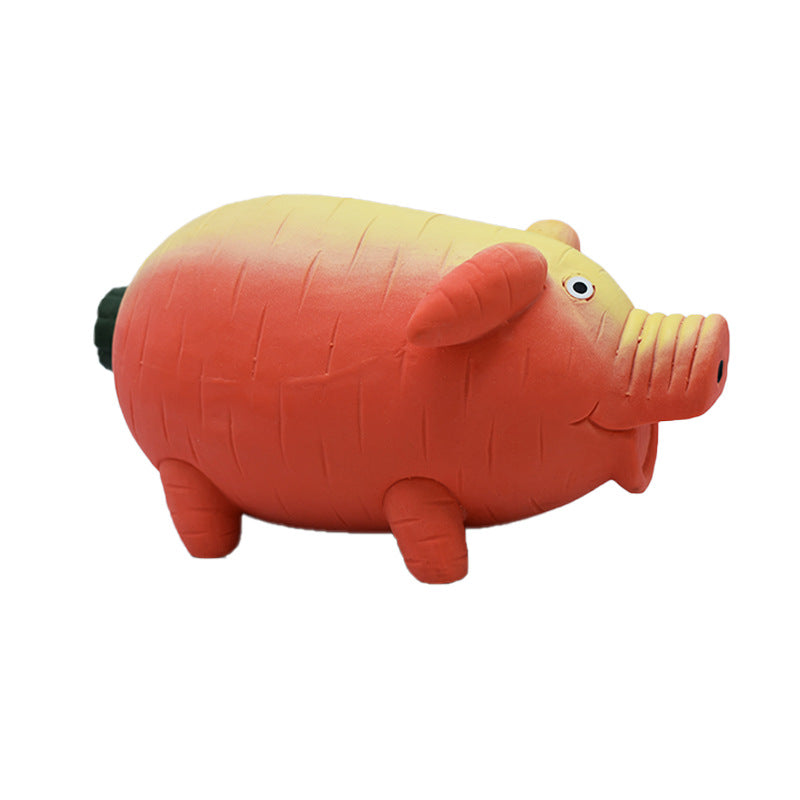 Durable Squeaky Latex Farm Animal Dog Toy