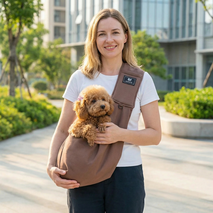 Portable Dog Shoulder Backpack – Breathable, Water-Resistant & Secure