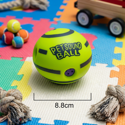 Interactive Squeaky Wobble Dog Ball – Durable Self-Play Toy