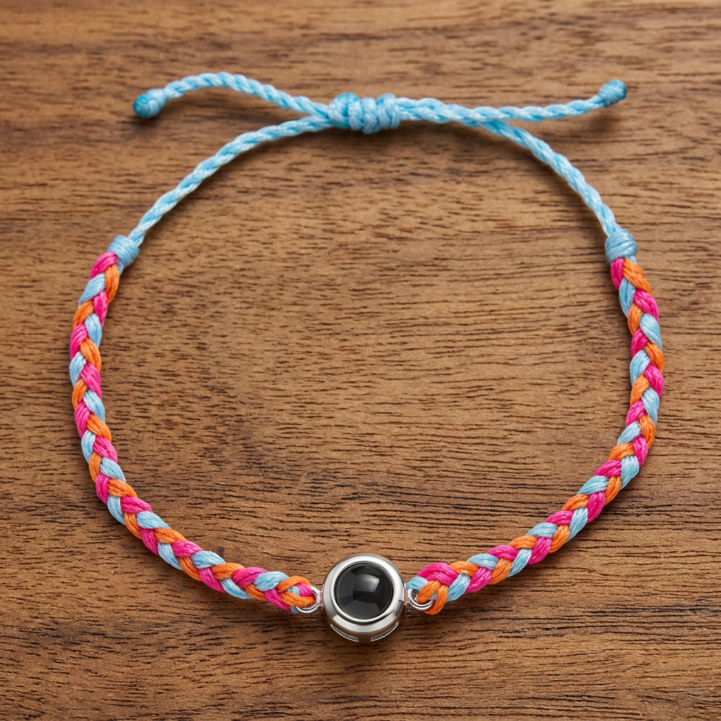 Personalized Pet Photo Projection Keepsake Bracelet