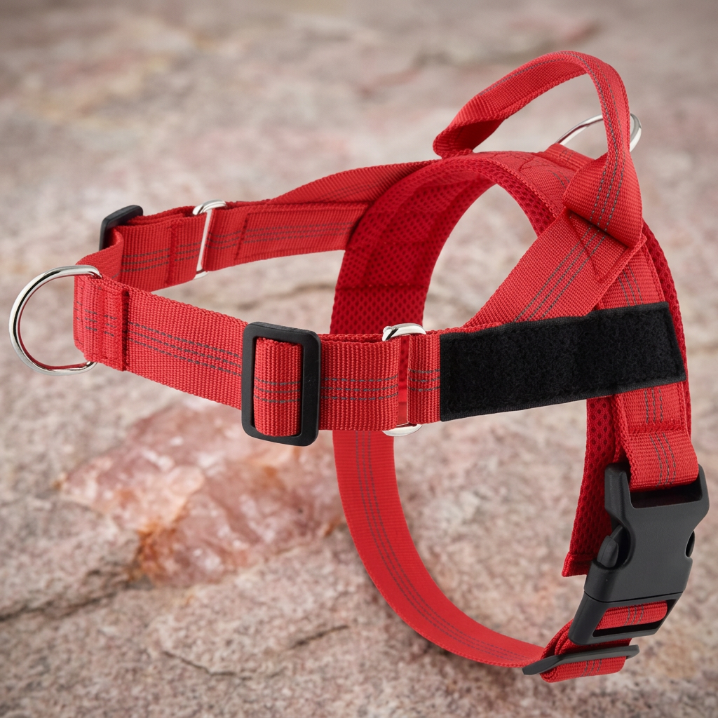 Personalized Reflective No-Pull Dog Harness with Custom Name Patch