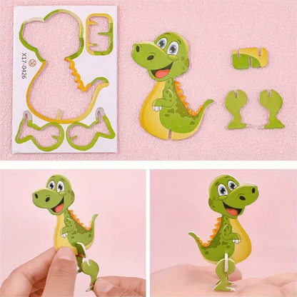 3D cartoon puzzle set for children
