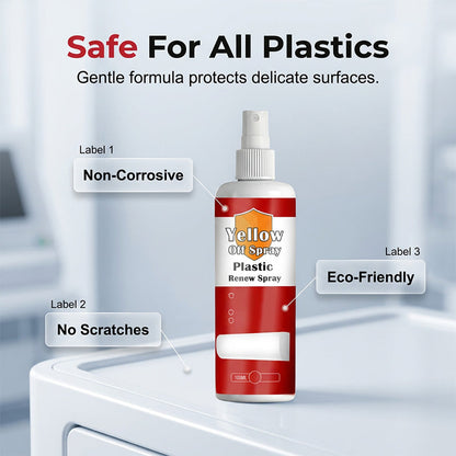 ⏳Limited-time Special Price:￡8.99 & 50% Off!!⏰Plastic Renew Yellow-Off Spray Cleaner🔥