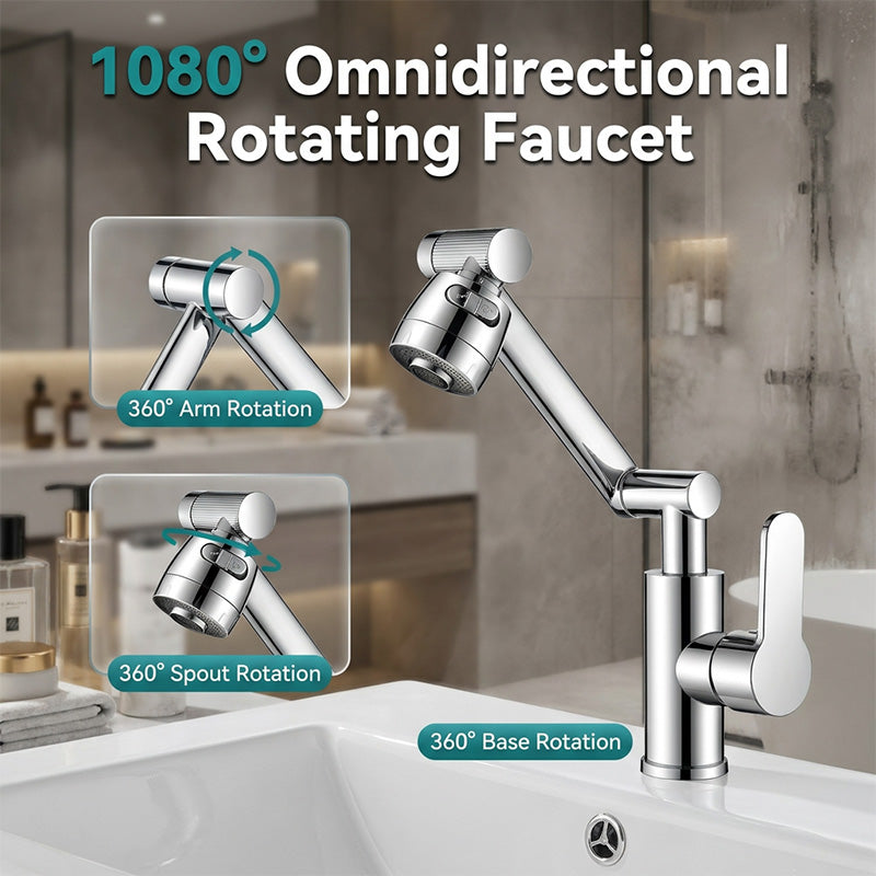 ⏳🔥LIMITED-TIME 50% OFF! 🚰 360° Rotating Mechanical Arm Faucet – Flexible, Modern & Easy to Use ✨