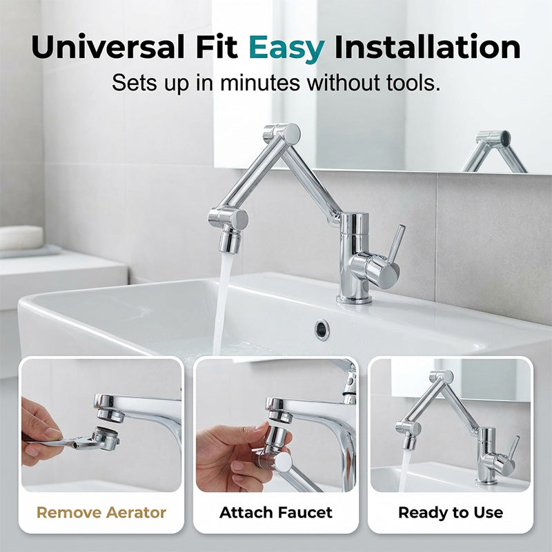 ⏳🔥LIMITED-TIME 50% OFF! 🚰 360° Rotating Mechanical Arm Faucet – Flexible, Modern & Easy to Use ✨