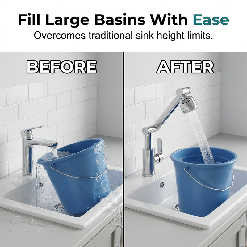 ⏳🔥LIMITED-TIME 50% OFF! 🚰 360° Rotating Mechanical Arm Faucet – Flexible, Modern & Easy to Use ✨