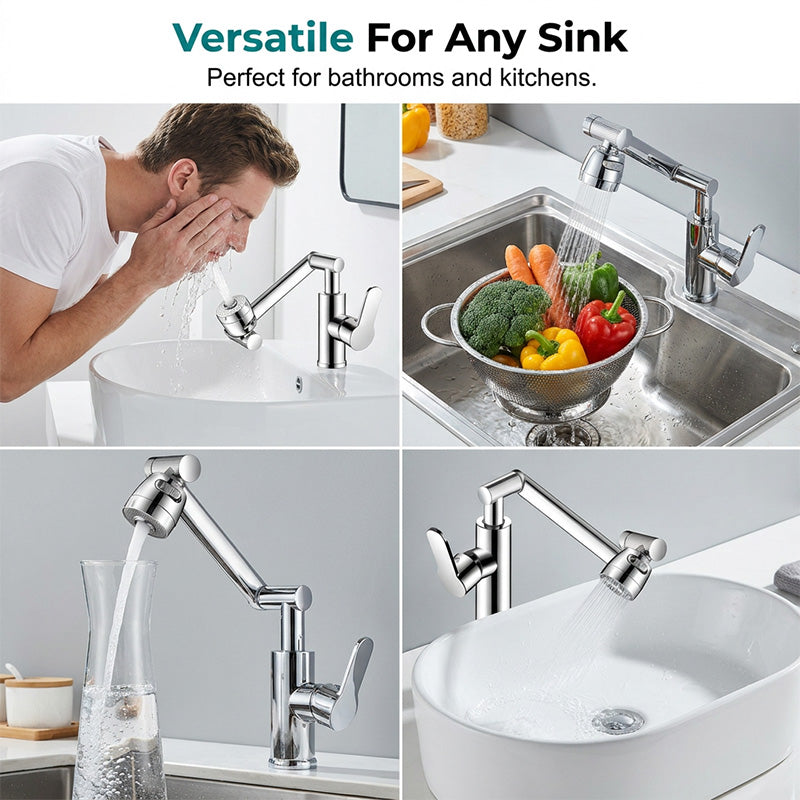 ⏳🔥LIMITED-TIME 50% OFF! 🚰 360° Rotating Mechanical Arm Faucet – Flexible, Modern & Easy to Use ✨