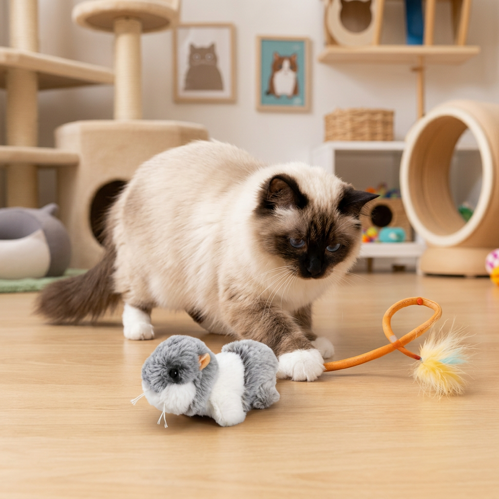 Wiggle Tail Mouse Cat Toy
