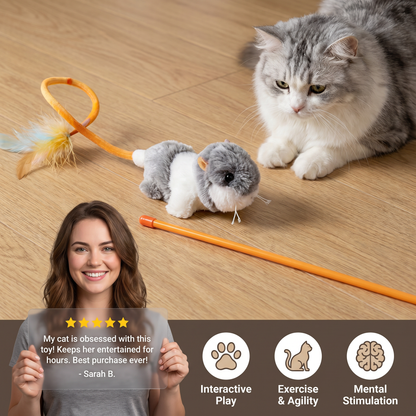 Wiggle Tail Mouse Cat Toy