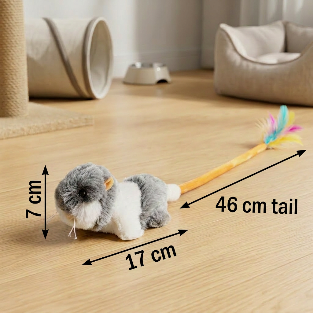 Wiggle Tail Mouse Cat Toy