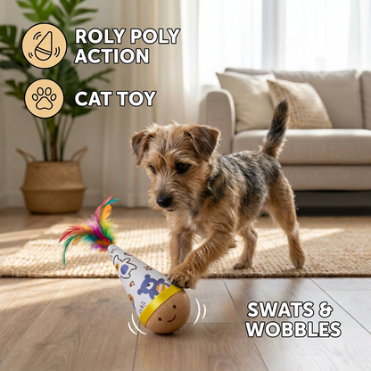 Natural Beech Wood Roly Poly Toy