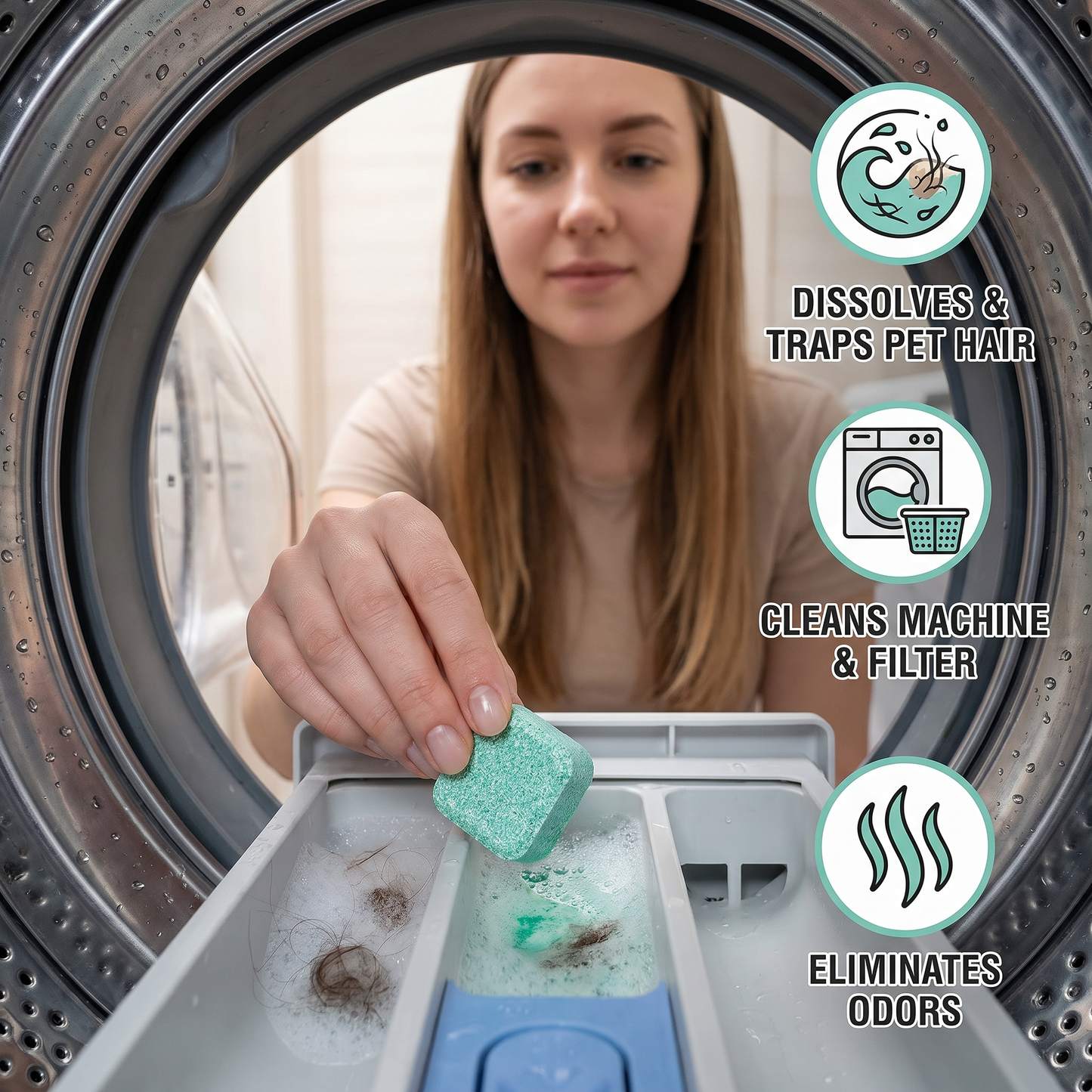 Pet Hair Washing Machine Cleaner