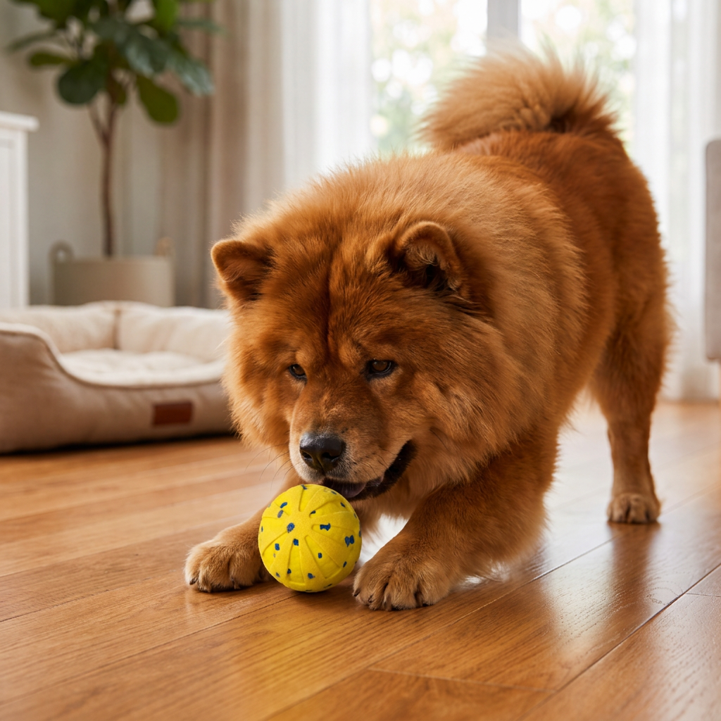 Interactive Rechargeable Dog Ball – Smart Rolling & Dental Chew Toy