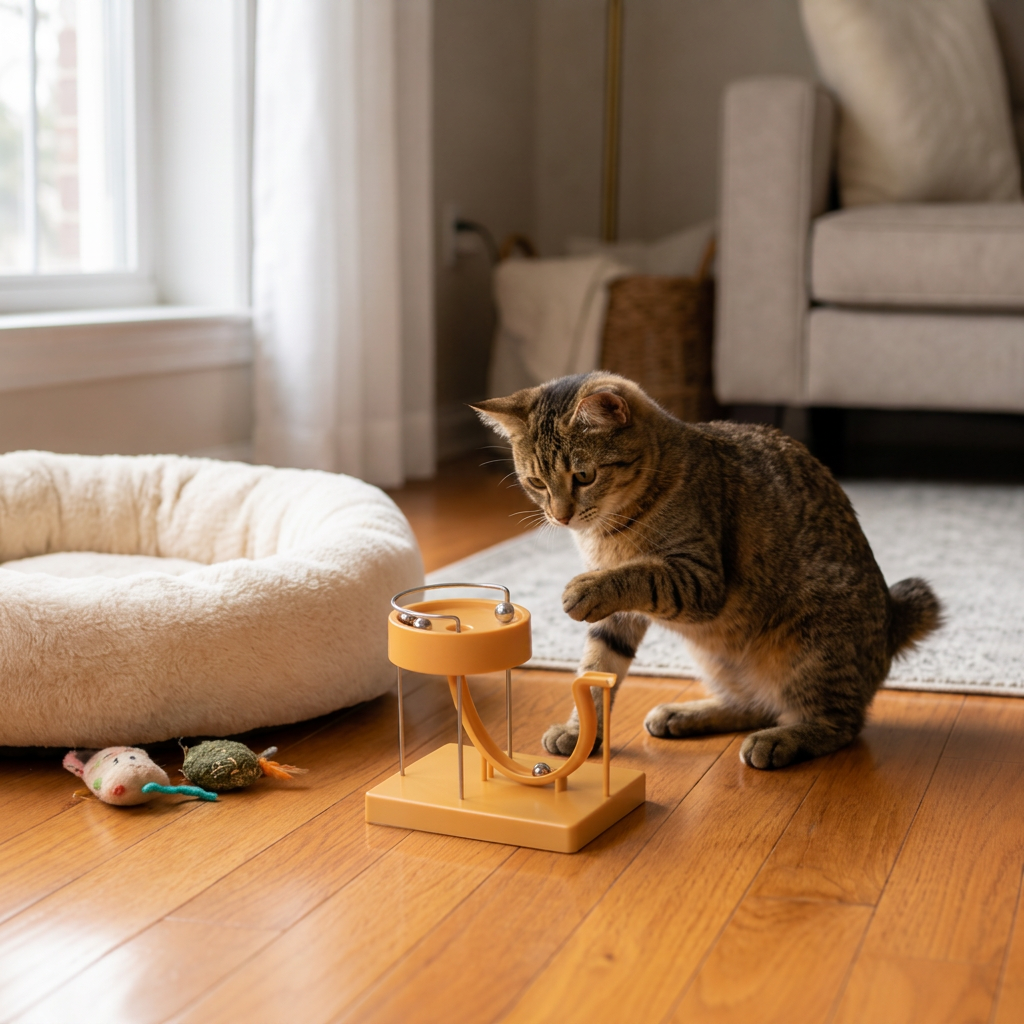 Marble Run Cat Toy for Endless Fun