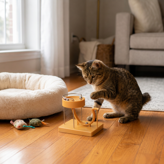Marble Run Cat Toy for Endless Fun